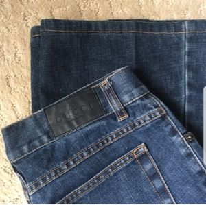 Gucci medium wash jeans